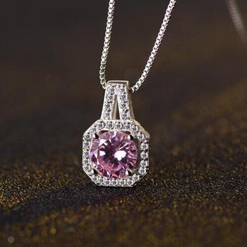Drop Shippipping Korean Style Women Choker Bijoux Cubic Zircon Crystal Pendants Statement Necklaces Silver Jewelry Joyas W