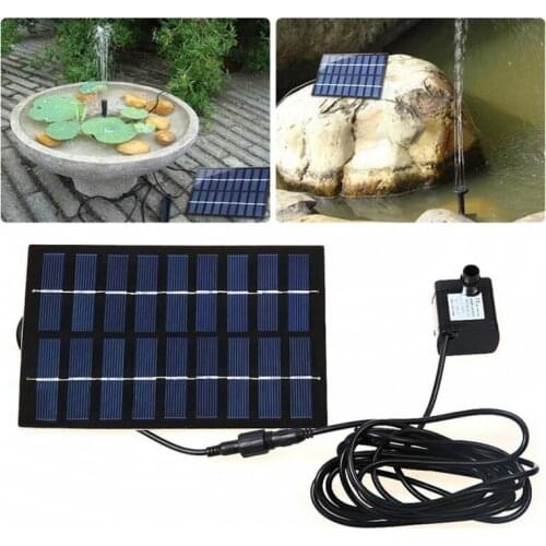 Solar Power Floating Fountain Water Pump Brushless Solar Fountain for Outdoor Small Pool Garden Solar Decorative Fountain 1.8W
