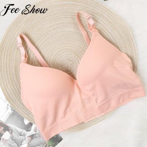 Maternity Nursing Bra Wirefree Breastfeeding Bra Pregnancy Clothes Feeding Bra for Soutien Gorge Allaitement Pregnant Women