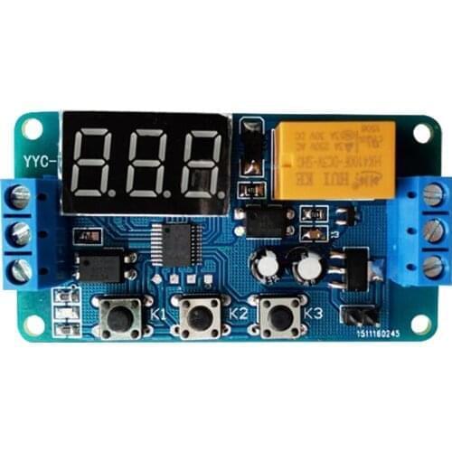 Time delay relay module, signal cycle timing pull-in, switch 3V 3.7V 4.5v 5v 6v