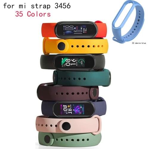 For Xiaomi Mi Band 6 5 4 3 Strap Replacement Wrist Straps Bracelets Silicone Watch Band For Xiaomi MI Band 4 5 3 Wristband Strap