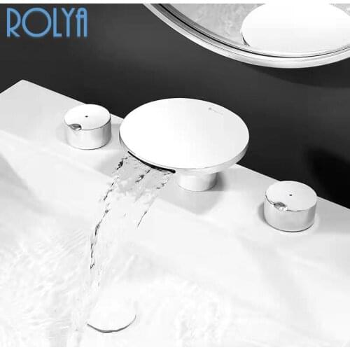 Белые смесители для ванны ROLYA China At AliExpress