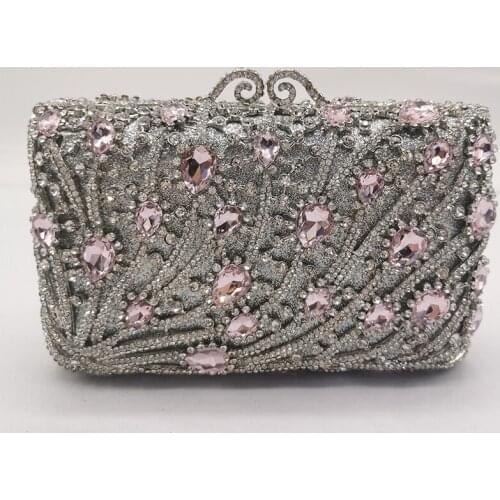 Luxury Big Rhinestone Evening Clutch Bags For Women Mobile Phone Purses Fashion Female Diamond Crystal Shoulder Money Wallets