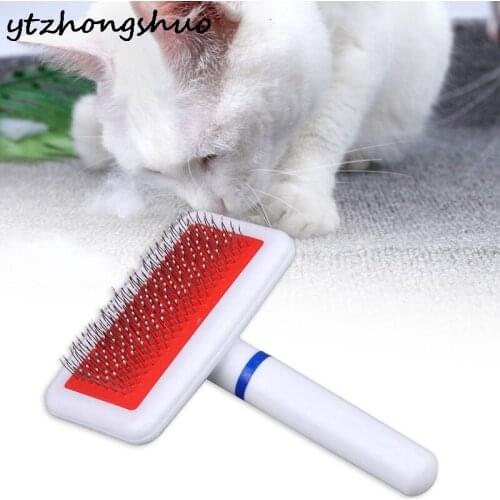 Pet Needle Combs With Non-Slip Handle Small Medium Dog Hair Brushes Hair Removal Knotting Comb Grooming Supplies For Dogs Cats