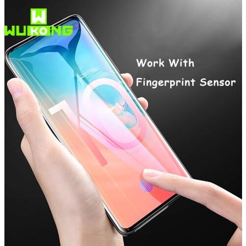 UV Full Glue Screen Protector For Samsung S10 Plus S10e Tempered Glass Full Cover UV Light Liquid for Galaxy S8 S9 Plus Note 9