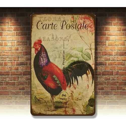 Retro Vintage Metal Tin Signs Animal Plaque Art Plate Customization Wall Decor