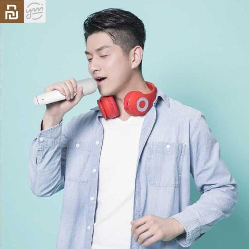 Youpin YMI Bluetooth integrated karaoke microphone Wireless recording Suitable Handheld Type-C Mic for family gatherings