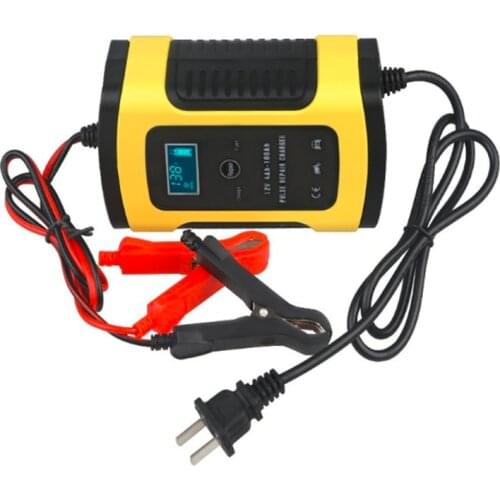 Full Automatic Car Battery Charger 110V to 220V To 12V 6A Intelligent Fast Power Charging Wet Dry Lead Acid Digital LCD Display