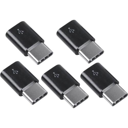 5PCS Type-C Adapter Android to type-c Synchronous Data Charging Adapter Phone Adapter Charging Data Adapter for Android
