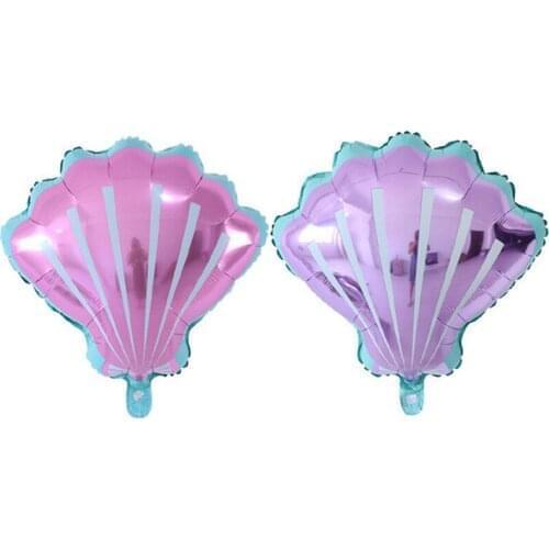 5pcs/lot Lovely Shell Balloons For Wedding Baby Shower Kids Toys Adults Birthday Theme Party Decoration Supplies Air Globos Ball