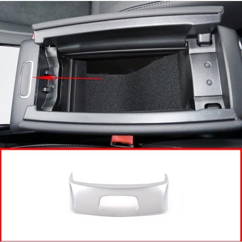 Car Accessorie Interior Center Armrest Box Switch Button Frame Sticker Cover Trim For Mercedes Benz A Class W177 2019-2020 1Pcs