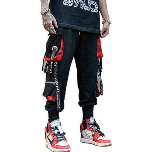 Streetwear Mens Trousers Pocket Loose Mens Hip Hop New Fashion Jogging Pants Trousers Mens Pants Mens Casual Fashion Pants