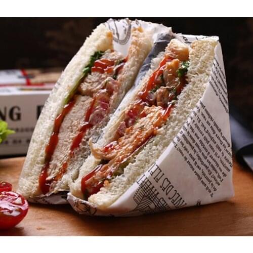 ONE ROLL Sandwich Burger Fries Wrappers Parchment Paper Baking Tools Food Grade Grease Paper Bread Cookie Oilpaper White Brown