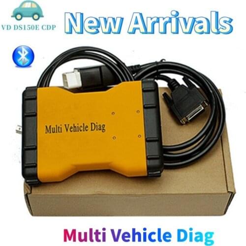 New Arrivals Multi Vehicle Diag VD DS150E CDP Bluetooth for delphis 2017R3 2016.R0 keygen car truck obd2 Scanner diagnostic tool