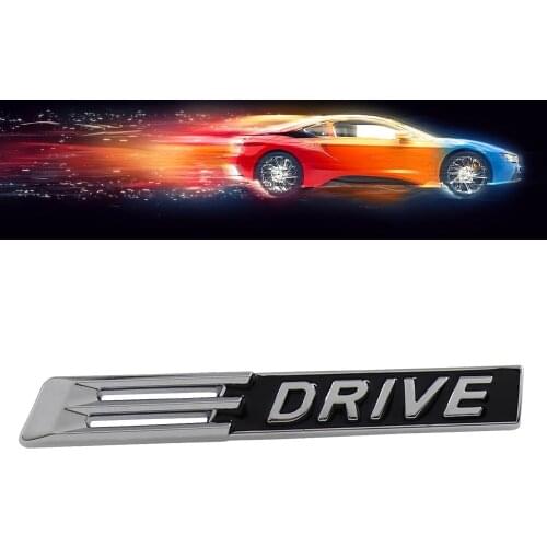 Chrome Black E Drive EDRIVE for Door Trunk Lid Tailgate Emblem Decal Badge Sticker