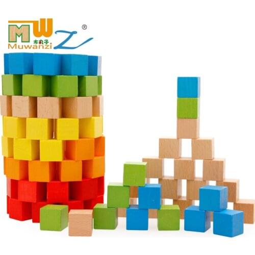 Toys childrens square cubes solid geometry color recognition childrens early education educational toys M115