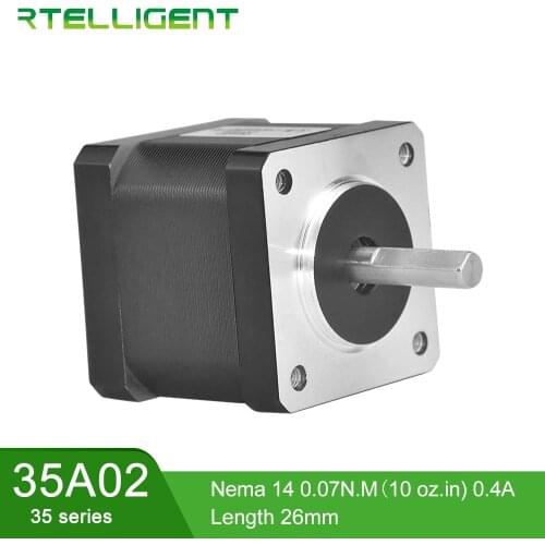 Rtelligent Nema 13 Nema 14 Stepper Motor 0.4A 1.8Deg 4 Lead Step Motor CNC Kit Motor Small Motor for 3D Printer Kit CNC