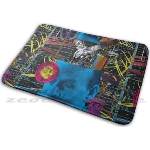 What The Butler Saw {Collage} Carpet Rug Non-Slip Water Absorb Door Mat Phigment Pop Art Psychedelic Psychedelia Collage Art