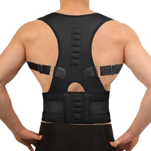 Magnetic Shoulder Spine Belt for Back Brace Support Scoliosis Trainer Muscle Waist Posture Corrector Belt Pain Relief Men Women