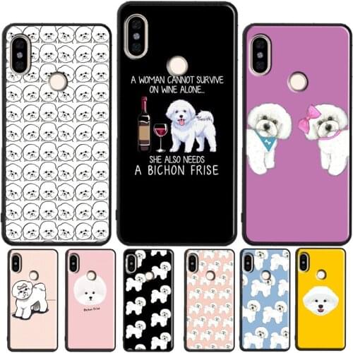 Cute Cartoon Bichon Frise Case For Xiaomi Redmi 9 9A 9C 7A 8A 9T Back Cover For Redmi Note 10 Pro 7 8 9 Pro 8T 9S