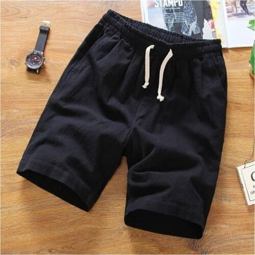 Fashion Streetwear Casual half trousers ,plus size mens cotton linen shorts ,Hawaiian Beach Male Sport Joggers 5XL 6XL 7XL