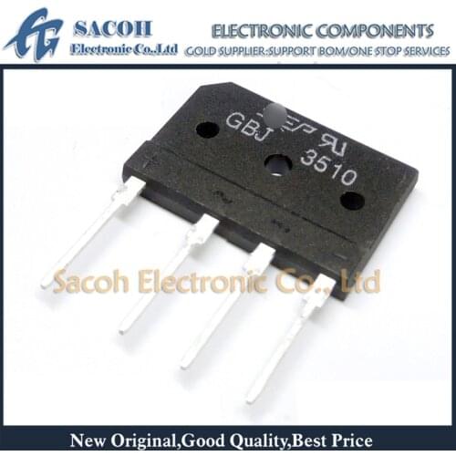 Ree Shipping 10Pcs GBJ3510 or D35SB10 or GBJ3508 or GBJ3506 DIP-4 35A 1000V/800V/600V Bridge Rectifier