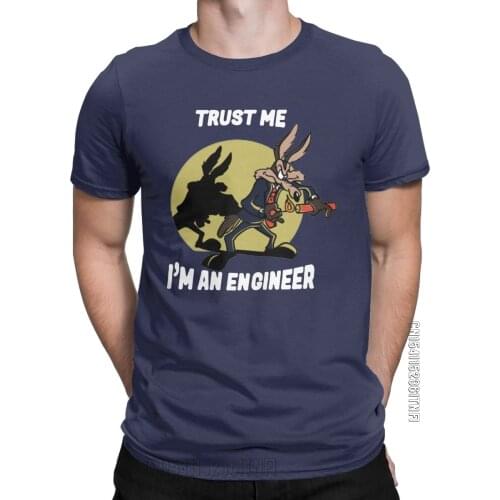Trust Me Im An Engineer T Shirt For Men Pure Cotton Vintage T-Shirt Round Neck Engineering Tees Classic Clothes Plus Size