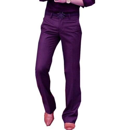 2021 Mens Flared Trousers Formal Pants Bell Bottom Pant Dance White Suit Pants Suit Pants for Men