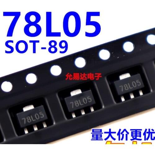 Xinyuan SMT stabilivolt 78L05 CJ78L05 L78L05 SOT89 three-terminal voltage 5Vto 5V(100 PCS/lot)
