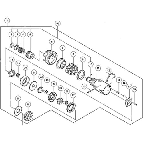 Genuine GEAR BOX ASS'Y for Hitachi 326348 DB3DL Volt Lithium Ion Cordless Screwdriver Parts