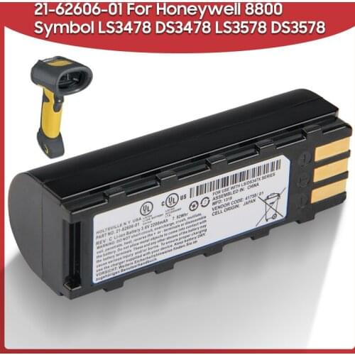 Original Replacement Battery 2200mAh 21-62606-01 For Honeywell 8800 Symbol LS3478 DS3478 LS3578 DS3578 General Scanners