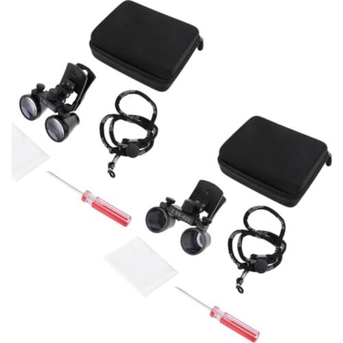 Dental Loupes 2.5X 3.5X Magnification Galilean Binocular Magnifier Dentistry Optical Glass Lens Dentist