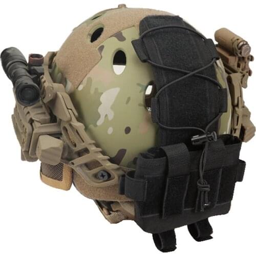 Tactical MK2 Helmet Battery Case Helmet Accessory Bag Multifunction Balance Weight Bag for FAST Helmet Military Battery Pouch