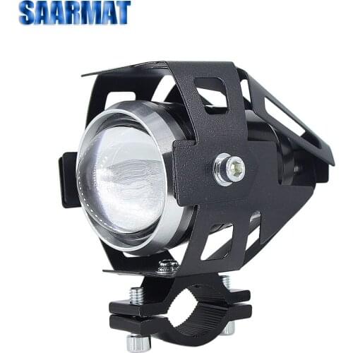 Universal Motorcycle LED Headlight Motorbike Driving Spotlight motocross Moto Fog Lamp car styling accessories bulb U5 chips