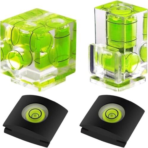 Hot Shoe Level Camera Bubble Level Hot Shoe Spirit Level Hot Shoe Cover (Includes 3 Axis Bubble Level, 2 Axis Bubble Level )