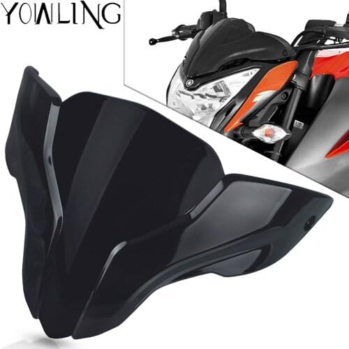 Motorcycle screen Windshield Double Bubble Spoiler Windproof Windscreen Deflector For BAJAJ Pulsar NS200 NS/200 RS/200 AS