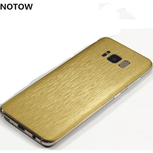 NOTOW fashion New Wire drawing skins protective film wrap skin mobile back protective sticker for samsung galaxy s8/s8+/s9 /s9