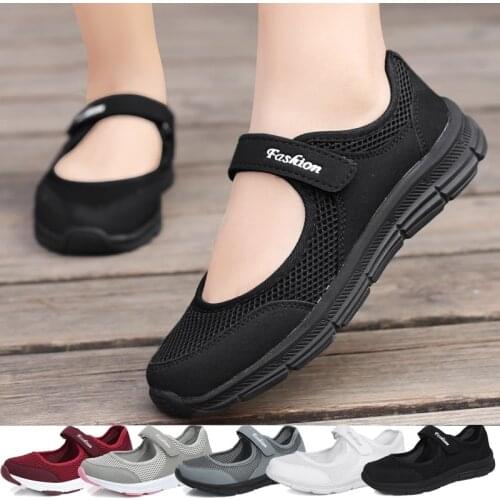 Women Walking Shoes Female SuperLight Sneakers For Mother Gift 35-42 Size Breathable Sneakers Black Woman Flats Jogging Shoes
