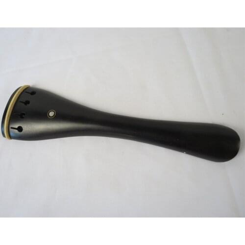 1pcs High quality 1pcs blank cello tailpieces 4/4 with tail gut ,nature Ebony