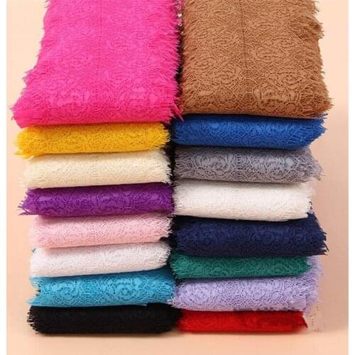 15m/10pieces 17colors Beautiful Eyelashes lace Accessories Clothing Bed Skirt Sofa Curtain Lace Trim Fringe Embellishment LC0174