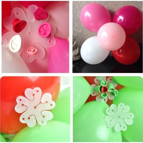 NEW 20pcs Flower Balloons Decoration Accessories Plum Clip Practical Birthday Wedding Party Plastic Balloon Clip Globos