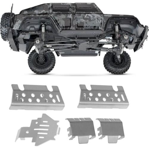 Aluminum Alloy Chassis Armor Axle Protector Skid Plate for 1/10 RC Crawler TRAXXAS TRX-4 TRX4