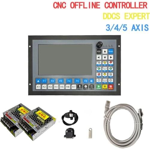 CNC Standalone Offline Controller DDCS-EXPERT 3/4/5 Axis Support Close-loop Stepper/ATC Controller Replace DDCSV3.1 NEWCARVE