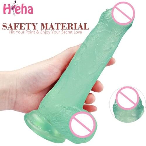 Soft Huge Dildo Realistic Anal Dildo Penis Suction Cup Male Dick Female Masturbation Erotic Toys for Adult Sex Toys for Woman