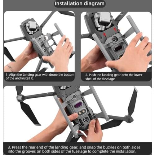 Quick Release Landing Gear for dji- Mavic 2 Pro/Zoom Drone Height Extender Leg