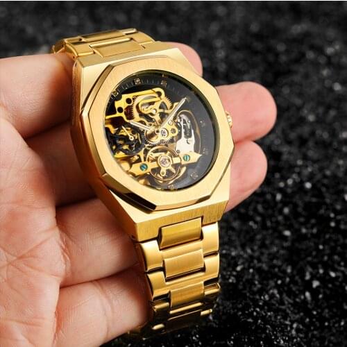 Forsining Watches Mens Hollow Mechanical Tourbillon Watch Luxury Business Automatic Clock Male Dropshipping Relogio Masculi
