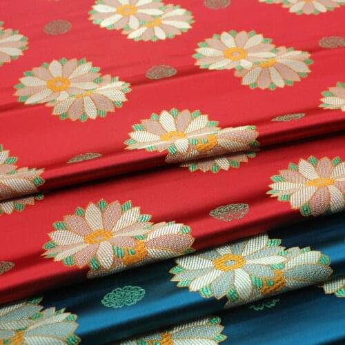 Damask Jacquard Brocade Fabric For Apparel Costume Upholstery Furnishing Curtain Clothing Material Patchwork