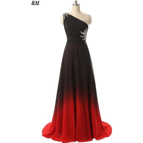 2021 Sexy Prom Dresses A-line Gradient Chiffon Long Formal Evening Dress Plus Size Ombre Party Gown Vestido De Formatura BM02