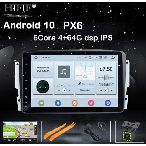 DSP IPS Android 10 2 Din Car DVD Player For Mercedes Benz CLK W209 W203 W463 Wifi 4G GPS Bluetooth Radio Stereo audio media DVR