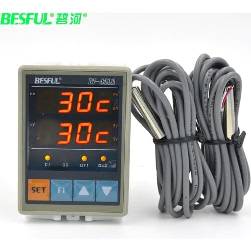 Bihe BF-440A dual probe temperature controller solar dual temperature thermostat hot water temperature switch two way